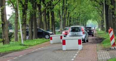 Betonbakken op Hollandscheveldse Opgaande zijn opmaak naar 30-km zone