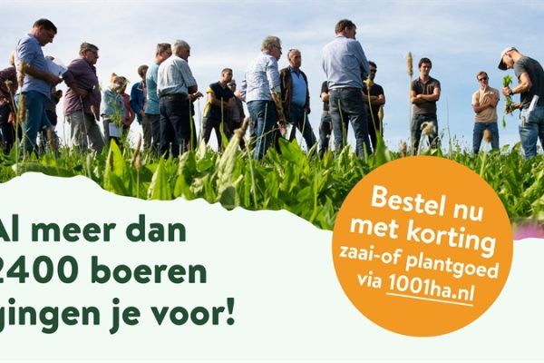 Korting voor Drentse boeren op kruidenrijke grasmengsels en groenbemestermengsels