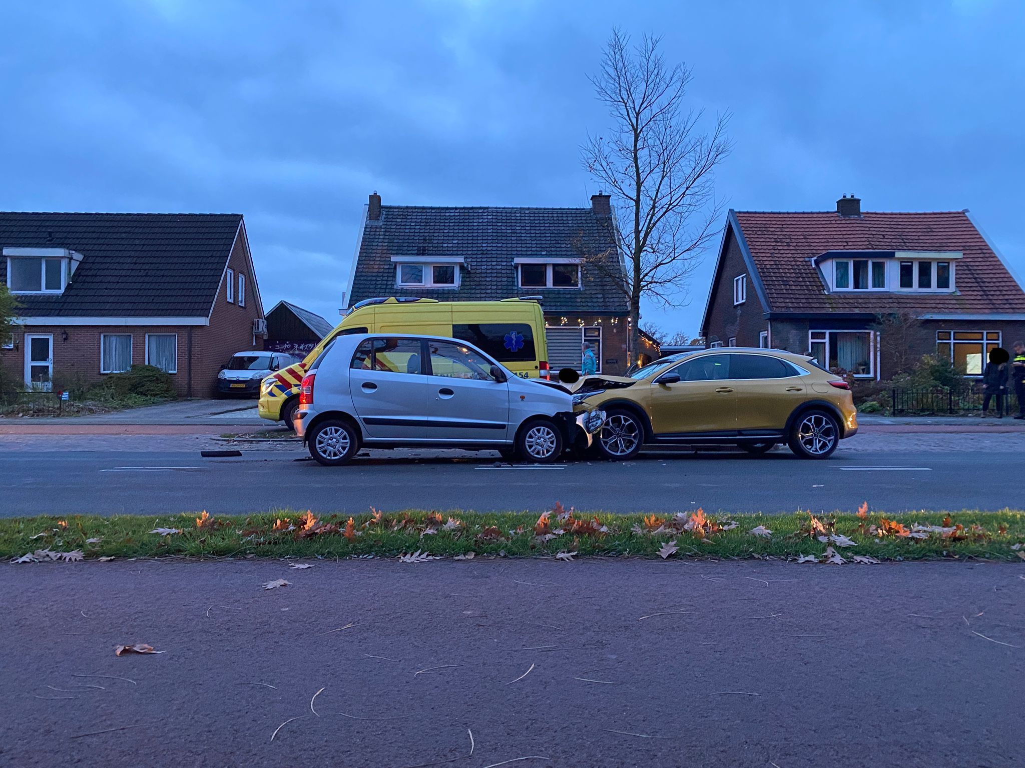 Frontale botsing aan de De Vos van Steenwijklaan